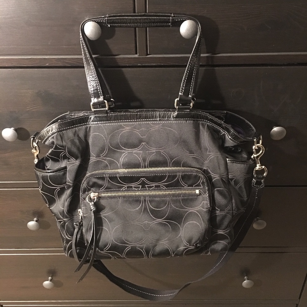 Coach Signature Diaper Bag Like New 15998